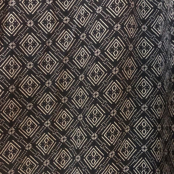 Pure Silk black and white flowy pants - Picture 6 of 8